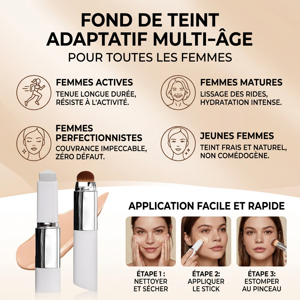 Fond de Teint Stick 2-en-1